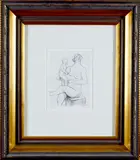 Henry Moore, Sittende mor og barn, Radering, lysmål