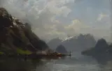 Carl Oesterley, Veblungsnes i Romsdalen, 1885, Olje på lerret