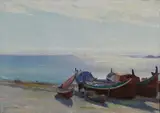 Johannes Grimelund, Fra Bodø, 1892, Olje på lerret