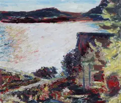 Henrik Sørensen, Fra Holmsbu, 1933, Olje på plate