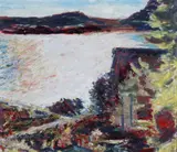 Henrik Sørensen, Fra Holmsbu, 1933, Olje på plate
