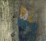 Benny Motzfeldt, Komposisjon, 1990, Blandingsteknikk og collage på papir