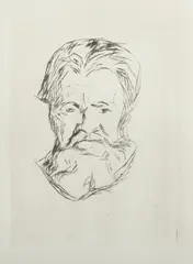 Curt Glaser, Edvard Munch, Bok med bibliofilutgave av Mannshode, Woll 277