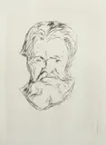 Curt Glaser, Edvard Munch, Bok med bibliofilutgave av Mannshode, Woll 277