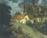 Frits Thaulow, Fransk landsbygate i måneskinn