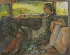 Søren Onsager, Amerikanerinden, 1931, Olje på lerret