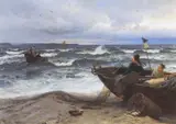 Hans Gude, Ved stranden av Rügen