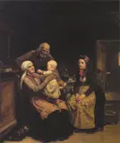 Adolph Tidemand, Besøk hos besteforeldrene