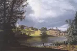 Johan Christian Dahl, Frogner Hovedgård, 1842, Olje på lerret
