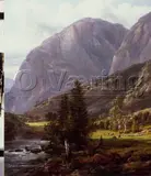 Johan Christian Dahl, Fortundalen, 1833, Olje på lerret