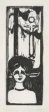 Edvard Munch, Kvinne i måneskinn. Stemmen, Tresnitt trykket i svart på tynt japanpapir