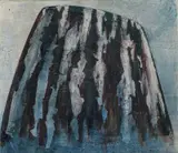 Anna-Eva Bergman, Petite Montagne, 1957, Olje og metallfolie på plate