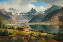 Johan Fredrik Eckersberg, Romsdalshorn, 1867, Olje på lerret