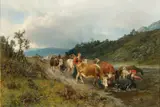 Anders Askevold, Ved vanningsstedet, 1870, Olje på lerret