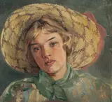 Margrethe Backer Welhaven, Portrett av Astri Welhaven, Olje på lerret, oppklebet på plate