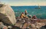 Even Ulving, Sløying, Nordland, Olje på lerret