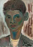 Johannes Rian, Marokkansk gutt, 1934, Olje på lerret