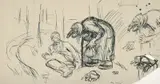 Askeladden og trollkjerring by Erik Werenskiold, Penn på papir, sold Dec 2018