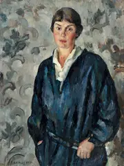 Lul Krag, Portrett av Astri Welhaven, 1915, Olje på lerret