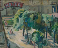Per Deberitz, Fra Paris, 1924, Olje på lerret