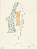 Kvinnehode by Pablo Picasso, 1957, Fargelitografi, sold Nov 2018