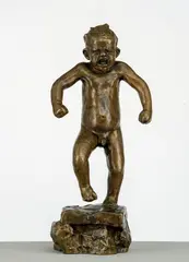 Gustav Vigeland, Sinnataggen, Bronse med gulbrun patina