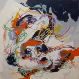 Komposisjon by Karel Appel, Litografi, sold Jun 2018