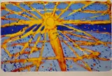 Sol by Frans Widerberg, Litografi, lysmål, sold Jun 2018