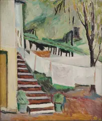 Henrik Sørensen, Grått vær, 1916, Olje på lerret