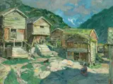 Gerhard Munthe, Fra Røisheim, 1919, Olje på lerret