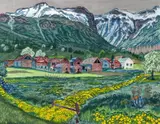 Nikolai Astrup, Soleienatt, Fargetresnitt med håndkolorering