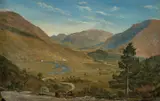 Tycho Christoffer Jæger, Fra Førde, 1852, Olje på papir, hengslet til plate