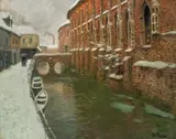 Frits Thaulow, Broen i Amiens, Olje på lerret