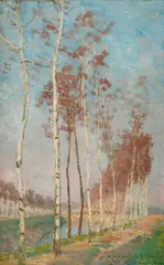 Emile Claus, Kanal ved Astene, Belgia, 1892, Olje på lerret