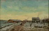 Gerhard Munthe, Vinter, ettermiddag, Olje på lerret