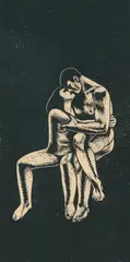 Gustav Vigeland, Mann og kvinne, variant av Mann og kvinne under et tre, Tresnitt, lysmål