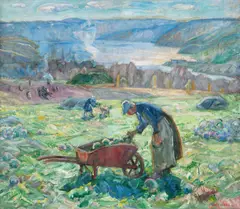 Lars Jorde, Høstlandskap, 1920, Olje på lerret