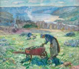 Lars Jorde, Høstlandskap, 1920, Olje på lerret