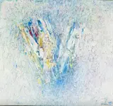 Engblomster by Jakob Weidemann, 1969, Olje på lerret, sold Nov 2017