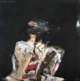 Ørnulf Opdahl, Figur, 1976, Olje på lerret