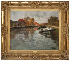 Frits Thaulow, Kanal i København, Olje på lerret