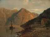 Anders Askevold, Ved Utne i Hardanger, 1877, Olje på lerret