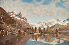 Johannes von Ditten, Fra Ure i Lofoten, Olje på lerret