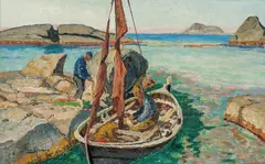 Per Gjemre, Fiskere på Jæren, Olje på lerret