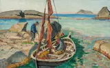 Per Gjemre, Fiskere på Jæren, Olje på lerret