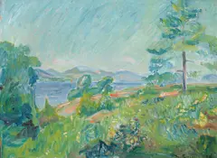 Thorvald Erichsen, Kystlandskap, 1916, Olje på plate