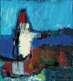 Komposisjon by Jakob Weidemann, 1958, Olje på plate, sold Jun 2017