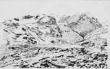 Fjellvann by Nikolai Astrup, Penn på tynt gulhvitt papir, sold Jun 2017