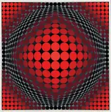 Komposisjon by Victor Vasarely, Serigrafi, lysmål, sold Jun 2017