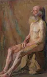 Nikolai Astrup, Job, Olje på lerret